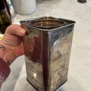 Silver Coffee Canister